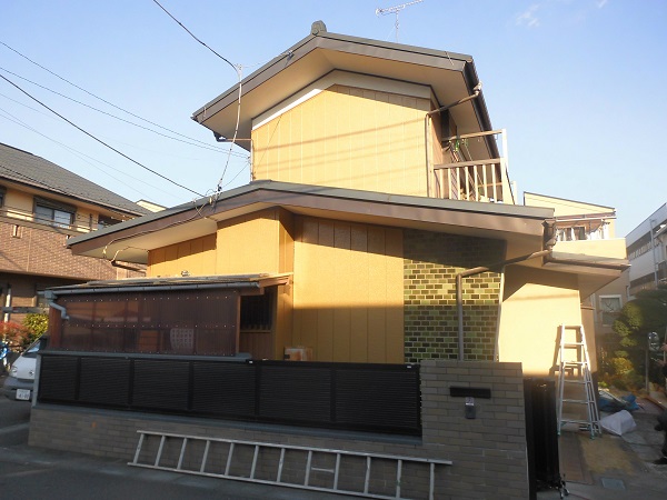 一階まで完成した工事後の状態