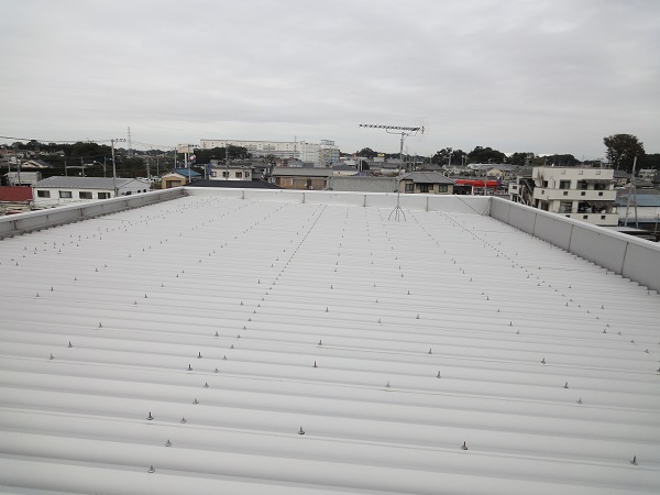 屋根形状変更・雨樋設置・雪止め取り付け完成後