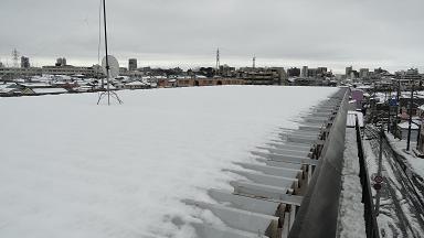 大雪後の現場周辺の様子