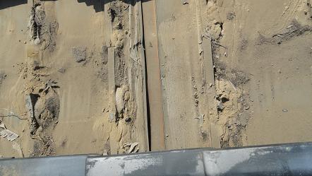 防水紙と瓦桟の劣化状況